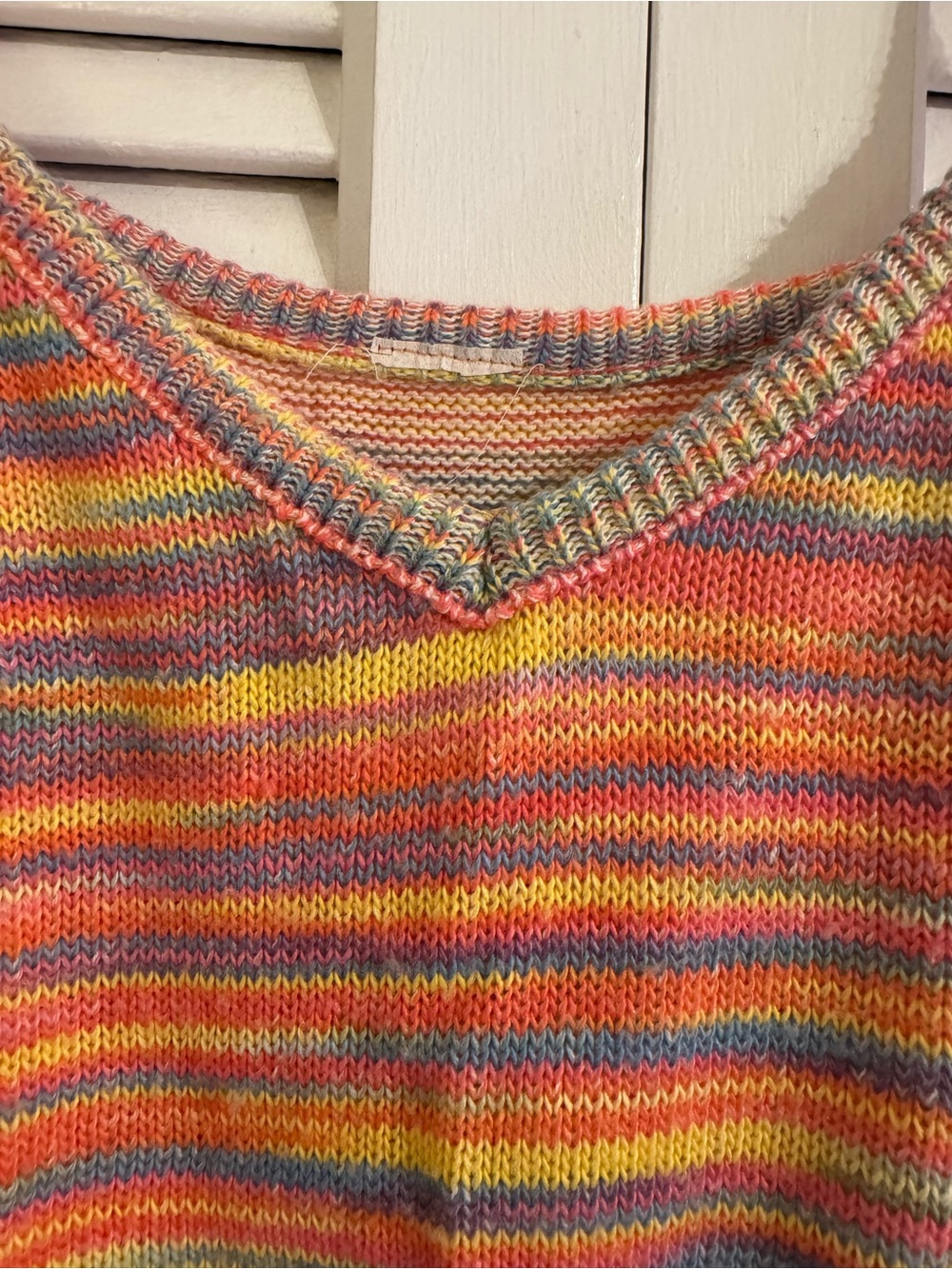 Multicolor Striped Knit Tank Top (S/M) - Picture 3 of 3